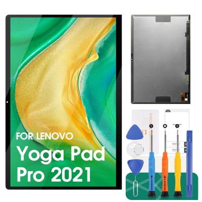 for Lenovo Yoga Pad Pro 2021 Screen Replacement for Lenovo Yoga Tab 13 YT-K606 YT-K606M Touch Screen Digitizer Display Assembly Repair Kits (Black)