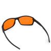 FIONOFY 100% Blue Light Blocking Amber Glasses for Sleep - Nighttime EyeWear, Computer Gaming Glasses for Men Women, Special Orange Tinted Glasses Help You Sleep and Relax Your Eyes, Black view 3