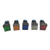 1pcs LA16-11 Push Button Switch Self-Locking/Latching Self-Reset/Momentary 3 Pin NO+NC 1A/250VAC Blue Green Red Yellow White(Green,SELF-Locking_Circular) view 4