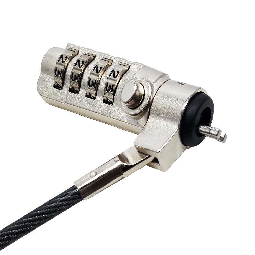 Nano Slot NanoSaver Compatible Laptop Cable Lock  Noteking, 4-Digit Combination, 1.8 m Steel Cable