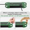 CCCEI Outdoor Power Strip Weatherproof with 8 Plug, Waterproof Extension Cord with Multiple Outlets, Christmas Exterior Garden Yard Surge Protector 25FT, Green. view 4
