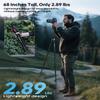 CAMBOFOTO 68" Fluid-Head-Camera-Tripod, Professional Travel Video Tripod for Camera DSLR, Camcorders, Binoculars, Spotting Scope, Telescope, Max Load 8.8lbs, Black view 4