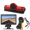 1280 * 720 Pixel Third Roof Brake Lamp Car Backup Camera Replacement for Nissan NV1500/2500/3500 S SV SL Vans Transporter 2011-2021 Waterproof Night Vision Reverse Parking+7" Reverse Monitor view 1
