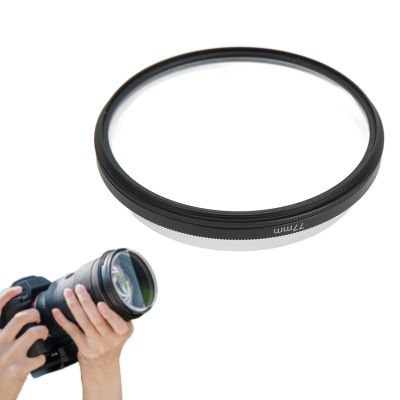 Double Sided Camera Filter, 77mm Fractals Photography Prism Glass Camera Lens Effect Filter with Ghosts Effect for Selfie Video