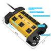 Heavy Duty Surge Protector Power Strip with USB-C Ports, CRST 8-Outlet Metal Industrial Power Block with 15A Circuit Breaker, 15ft Extension Cord, 1350 Joules for Workshop, Garage, Office, Shop view 4