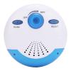 Mrisata FM Shower Radio, 360 Degrees Surround Sound Shower Radio Speaker IPX7 Portable Mini FM with Top Handle for Bathroom Outdoor, with Built in Speaker, Top Handle view 1