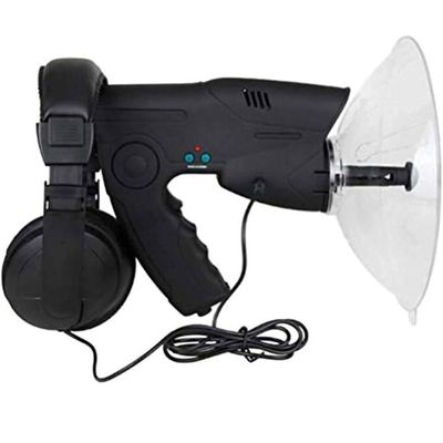HLLZXYGK Bionic Ear Parabolic Microphone, Sound Amplifier Ear Bionic Listening Device, Long Range Listening Device up to 300 FT 8X Magnification for Birds Listening Telescope
