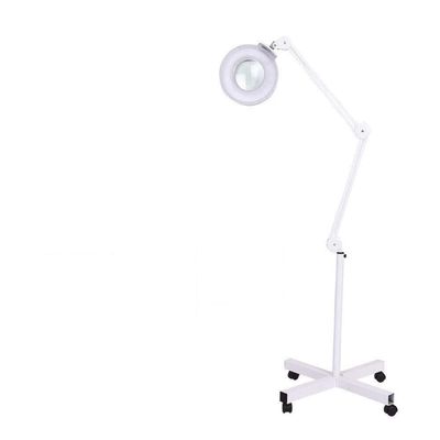 NIELONGHCY 16X Foldable Floor Standing Magnifier Lamp with LED Light for Salon, Tattoo, Eyelash, and Dental Use