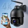 FOSCAM 4K/8MP Security Camera Outdoor, 4X Optical Zoom AI Human/Vehicle Detection,165FT Color Night Vision, 120dB Siren, IP66 view 1