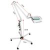 NIELONGHCY 5X Magnifying Floor Lamp, Adjustable Swivel Arm Light with HD Optical Glass, for Beauty, Crafts, Jewelry, and Reading view 4