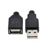 10PCS Type A Male Female USB 4 Pin Socket Connector with Black Cover Type-A DIY Kits(5 x 2 Colours) view 2
