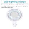 NIELONGHCY 16X Magnifying Glass Floor Standing Lamp with Rolling Base, Dimmable Light for Beauty, Tattoo, Nail, and Reading view 3