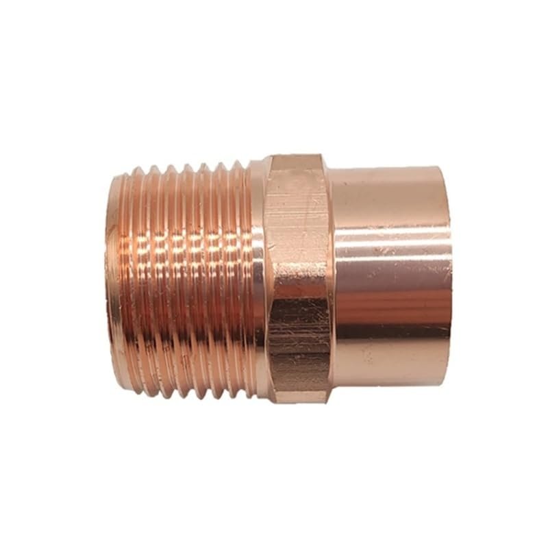 1/4" 3/8" 1/2" 3/4" 1" -2" NPT Male Female 5/8" 7/8" 9/8" -54mm ID Solder Socket Cup Copper End Feed Connector Coupler Fitting(Male NPT To Solder,1l4 NPT To 9.52mm ID)