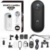 4K Thumb SportsQuick Cam, Thumb Camera Necklace, 1080p/4K Waterproof Wearable Action Camera with 360  Rotating Spring Clip, Ip68 Waterproof (Black) view 1
