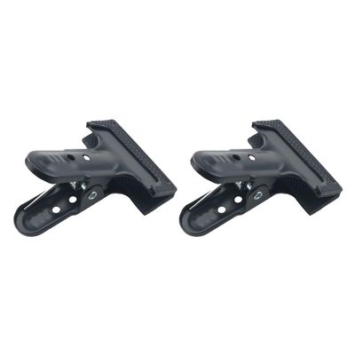 WELWIK 2PCS Black Metal Spring Backdrop Clips Photographic Equipment Background Stand Clamp Suitable for Fixing Paper and Mirrors