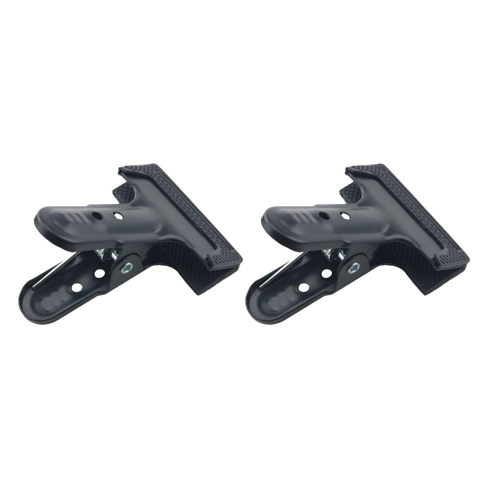WELWIK 2PCS Black Metal Spring Backdrop Clips Photographic Equipment Background Stand Clamp Suitable for Fixing Paper and Mirrors