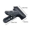 WELWIK 2PCS Black Metal Spring Backdrop Clips Photographic Equipment Background Stand Clamp Suitable for Fixing Paper and Mirrors view 2