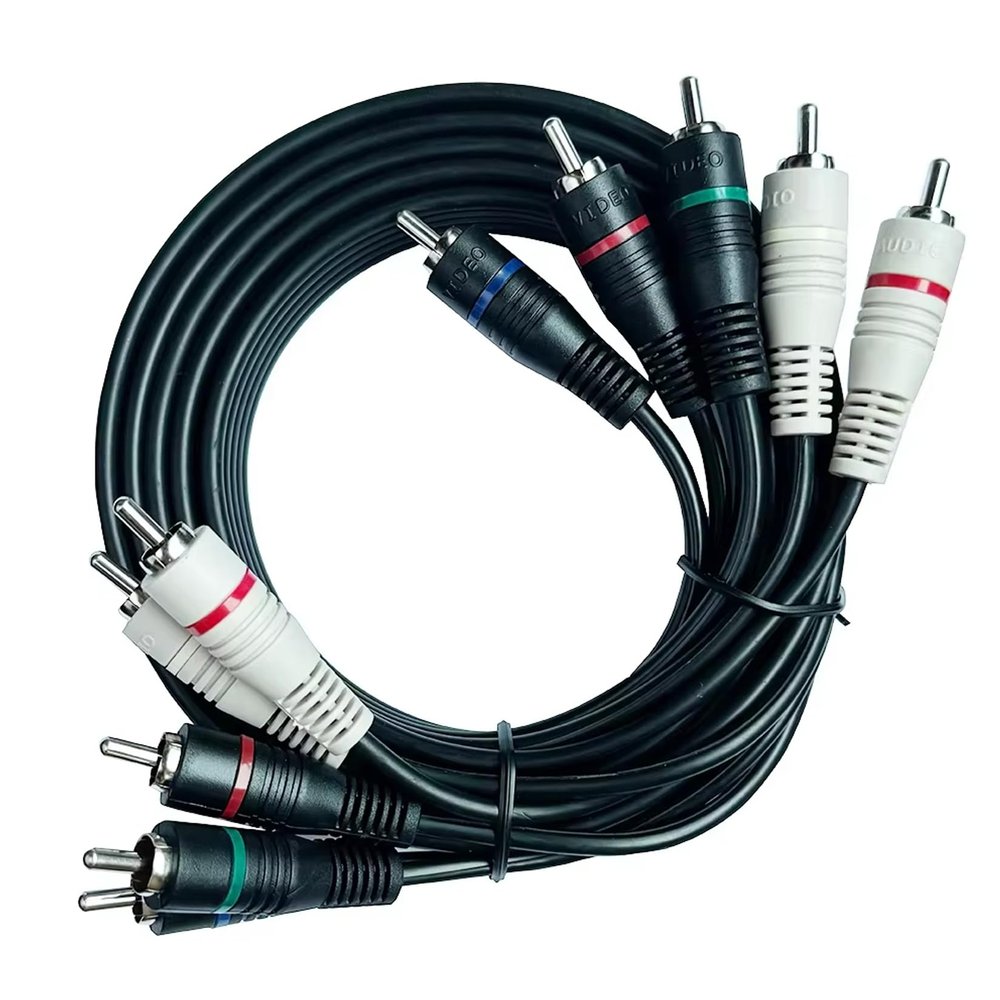 5 RCA Cables 6 feet Component Cable RCA Splitter Audio Video Cable YPbPr RGB AV Cable 1080i Male/Male for DVD STB TV Box HDTV - 1.8m