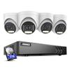 ANNKE 8CH Security Camera System, 8 Channel 3K Lite AI DVR Recorder with Human/Vehicle Detection, 4X 3K Wired IP67 CCTV Outdoor Turret Cams with Smart Dual Light, Built-in Mic, 2TB Hard Drive view 1