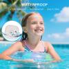 2-Pack Case for Tile by Life360 Mate,Full Waterproof Holder for Kids,with Invisible Pin for Tile Life360 Mate GPS Tracker,Soft Silicone,Anti-Scratch,Black+White view 2