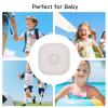 2-Pack Case for Tile by Life360 Mate,Full Waterproof Holder for Kids,with Invisible Pin for Tile Life360 Mate GPS Tracker,Soft Silicone,Anti-Scratch,Black+White view 4