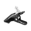 Backdrop Clip 2pcs Heavy-Duty Spring Clip Metal Clamp with 5/8" Pin and 1/4"-20 Screw for Backdrop Stand(Black) view 3