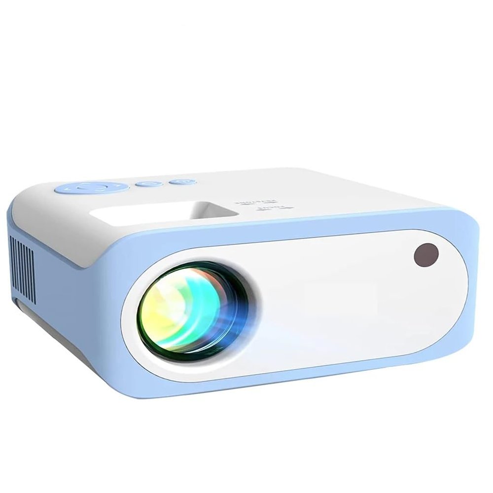 MVUYO Projector Mini Portable Smart Home Native Support 4K Projectors for Mobile Phone with LCD