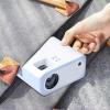 MVUYO Projector Mini Portable Smart Home Native Support 4K Projectors for Mobile Phone with LCD view 4