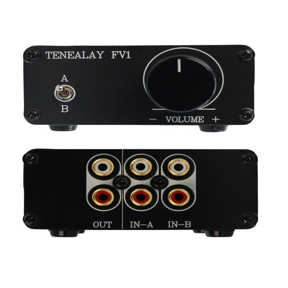 TENEALAY HIFI Passive Audio Stereo Loudness Contour Controller Equal Volume Control box FV1