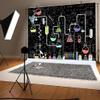 20x10ft Chemical Science Backdrop Chemistry Math Geometry Physics Handwritten Photography Background Chemical Experiments Banner Decoration for Kids Chemistry Lab Photo Booth Props view 3