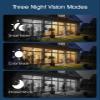 ANRAN 5MP Solar Security Cameras Wireless Outdoor, 2.4G WiFi Camera for Home Security with Fixed Solar Panel, 360 PTZ for Home Surveillance, PIR Human Detection, 3MP Color Night Vision, 2-Way Talk view 4