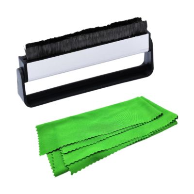 Hjdlhx Vinyl Record Cleaning Brush with Cleaning Cloth Sturdy Vinyl Cleaning