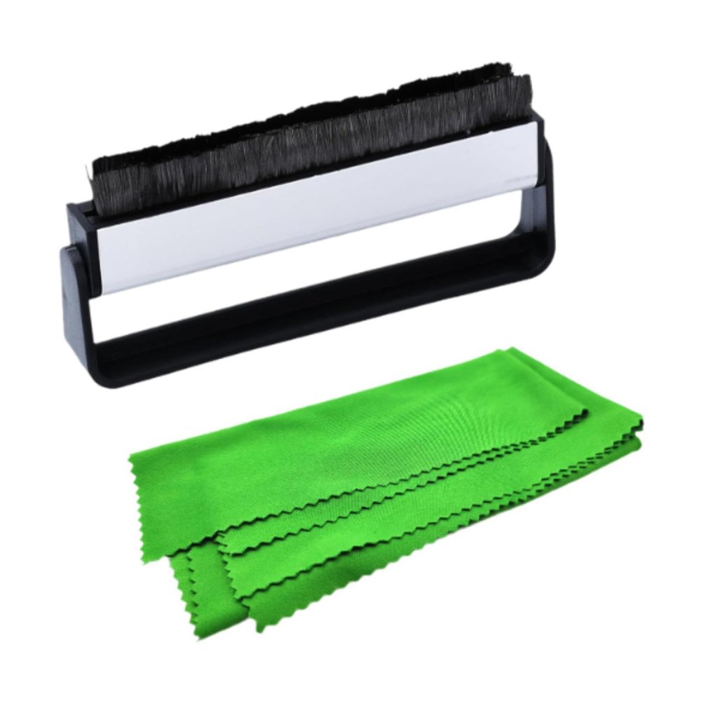 Hjdlhx Vinyl Record Cleaning Brush with Cleaning Cloth Sturdy Vinyl Cleaning