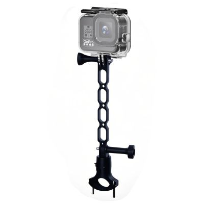YaelHelens Cycling Kit Compatible with GoPro Hero 9-13 40m Waterproof Case + Aluminum Alloy Extension Arm + 20-30mm Bike Mount Anti-Shock Design & Full Accessories Compatibility (YH-160MM)