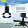 YaelHelens Cycling Kit Compatible with GoPro Hero 9-13 40m Waterproof Case + Aluminum Alloy Extension Arm + 20-30mm Bike Mount Anti-Shock Design & Full Accessories Compatibility (YH-100MM) view 4