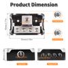 FOCMKEAS 2 Pcs 4 Way Power Distribution BlockCar Audio Splitter  1 2 Gauge in / 4 4 Gauge Out Amp Power Ground Distributor view 2