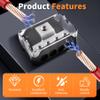 FOCMKEAS 2 Pcs 4 Way Power Distribution BlockCar Audio Splitter  1 2 Gauge in / 4 4 Gauge Out Amp Power Ground Distributor view 3