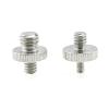 BMXIJW 1/4" Male to 3/8" Male Threaded Adapter Double Male Screw Adapter Tripod Screw Adapter Double Head Stud Converter Metal Camera(1/4 to 1/4) view 1