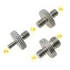 BMXIJW 1/4" Male to 3/8" Male Threaded Adapter Double Male Screw Adapter Tripod Screw Adapter Double Head Stud Converter Metal Camera(1/4 to 1/4) view 3