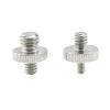 BMXIJW 2PCS 1/4" 3/8" Male Female Thread Screw Tripod Plate Screw Mount for Camera Flash Tripod Mic Metal Camera Accessories Mount Adapter(1/4 to 1/4) view 1
