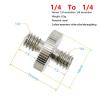 BMXIJW 2PCS 1/4" 3/8" Male Female Thread Screw Tripod Plate Screw Mount for Camera Flash Tripod Mic Metal Camera Accessories Mount Adapter(1/4 to 1/4) view 2
