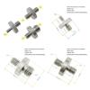 BMXIJW 2PCS 1/4" 3/8" Male Female Thread Screw Tripod Plate Screw Mount for Camera Flash Tripod Mic Metal Camera Accessories Mount Adapter(1/4 to 1/4) view 3