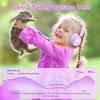 iClever Clever BTH22 Kids Bluetooth Headphones, 60H Play Time, 74/85 dBA Safe Volume, Bluetooth 5.4, USB C, Over Ear Kids Headphones Wireless with Mic AUX Cord for iPad/Tablet/Travel/School, Lilac view 3