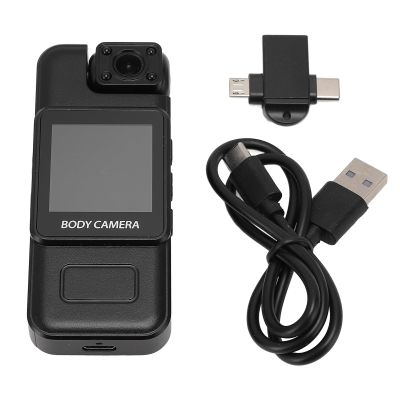 BONKZEBU Mini Body Camera Video Recorder,4K Ultra High Definition Recording Mini Body Camera,180  Rotatable Lens HD 1080P Cam,for Sports Cycling