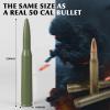 50 Cal Bullet Antenna Green Bullet Antenna Truck Car Antenna Replacement for Silverado 1500 Ford F150 F250 F350 Dodge Ram 1500 GMC Sierra 1500 Ranger Jeep Short Replacement Antena (Green) view 2