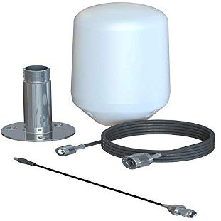 Scan Iridium Passive Omnidirectional Antenna | Satellite Signal Boost | Marine & Remote Use | Easy Mount | Rugged Design | Compatible with Iridium Phones and Iridium GO! | 12M Cable | with Deck Mount