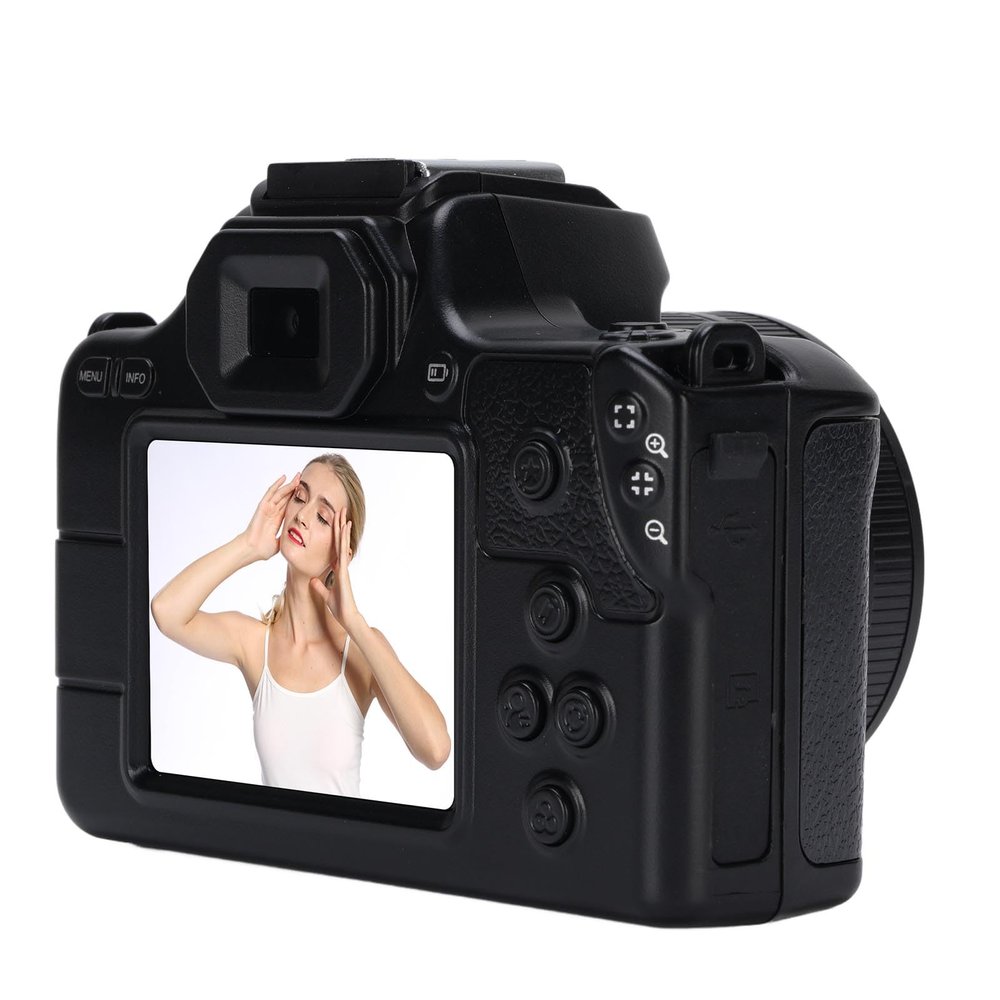 48MP 2K Digital Camera, Portable Compact Point and Shoot Camera, with 16X Digital Zoom, 2 inch Screen, for Teens Adults Travel (Black)