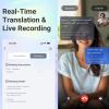 Ai Translation Smart Glasses, Real Time Translation Glasses with Wireless Bluetooth, Anti Blue Light Lens, Support 115 Language for Travel, Business, Learning view 3