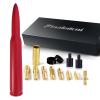50 Cal Bullet Antenna Red Bullet Antenna Truck Car Antenna Replacement for Silverado 1500 Ford F150 F250 F350 Dodge Ram 1500 GMC Sierra 1500 Ranger Jeep Short Replacement Antena (Red) view 1