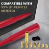 50 Cal Bullet Antenna Red Bullet Antenna Truck Car Antenna Replacement for Silverado 1500 Ford F150 F250 F350 Dodge Ram 1500 GMC Sierra 1500 Ranger Jeep Short Replacement Antena (Red) view 3